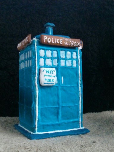 TARDIS aus Lebkuchen